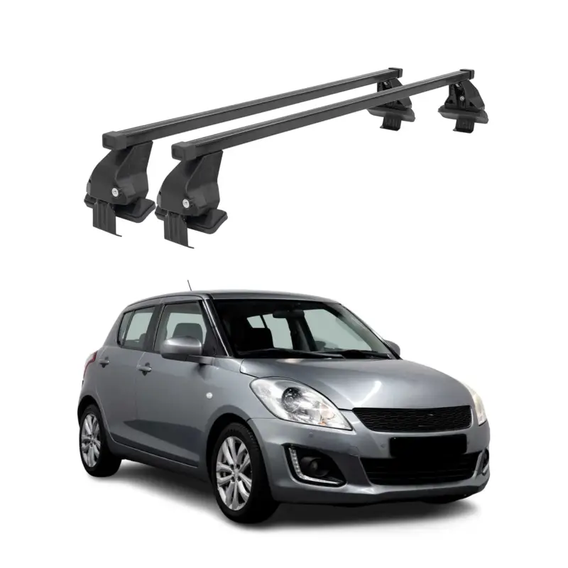 Jetzt Kaufen Menabo Dachträger Grundtäger für Suzuki Swift mk2 2013-2017 FL 50kg Schwarz 2x