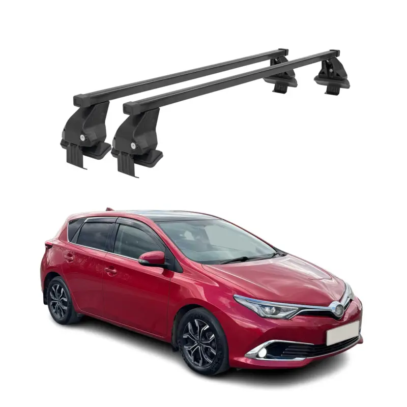 Neue Ware Menabo Dachträger Grundtäger für Toyota Auris mk2 2012-2018 50kg Stahl Schwarz