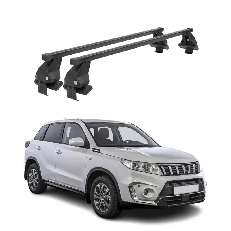 Nur Für Kurze Zeit Menabo Dachträger für Suzuki Vitara mk4 2015-2026 50kg Stahl Schwarz 2x
