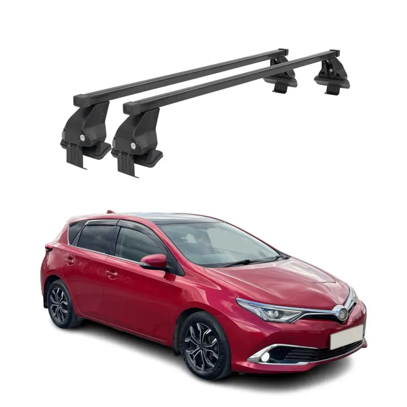 Top-Preis Menabo Dachträger für Toyota Auris mk3 Schrägheck 2018-2019 50kg Stahl Schwarz