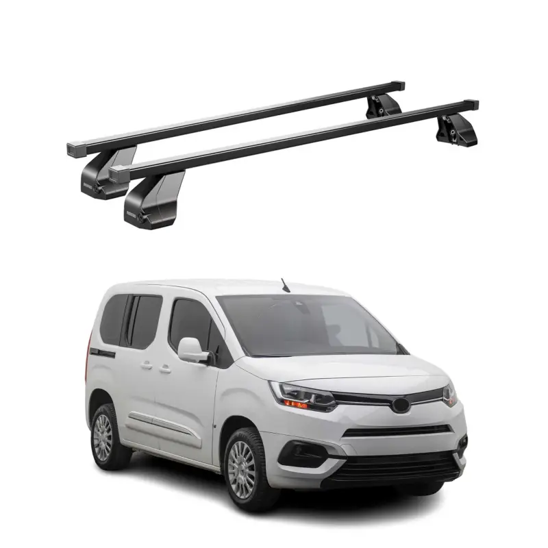Preisknaller Menabo Dachträger Grundtäger für Toyota Proace City 2019-2026 75kg Stahl Schwarz