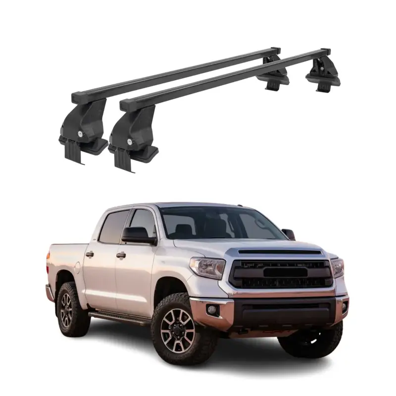 Bestpreis Menabo Dachträger für Toyota Tundra CrewMax mk2 2014-2021 FL 50kg Stahl Schwarz