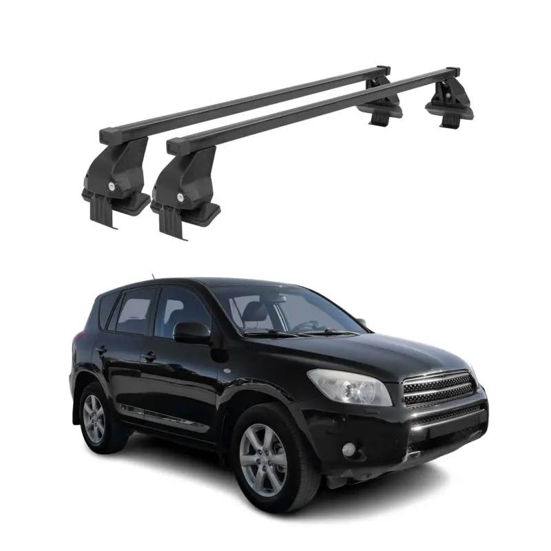 Mega-Angebot Menabo Dachträger Grundtäger für Toyota RAV4 XA30 2005-2012 50kg Stahl Schwarz