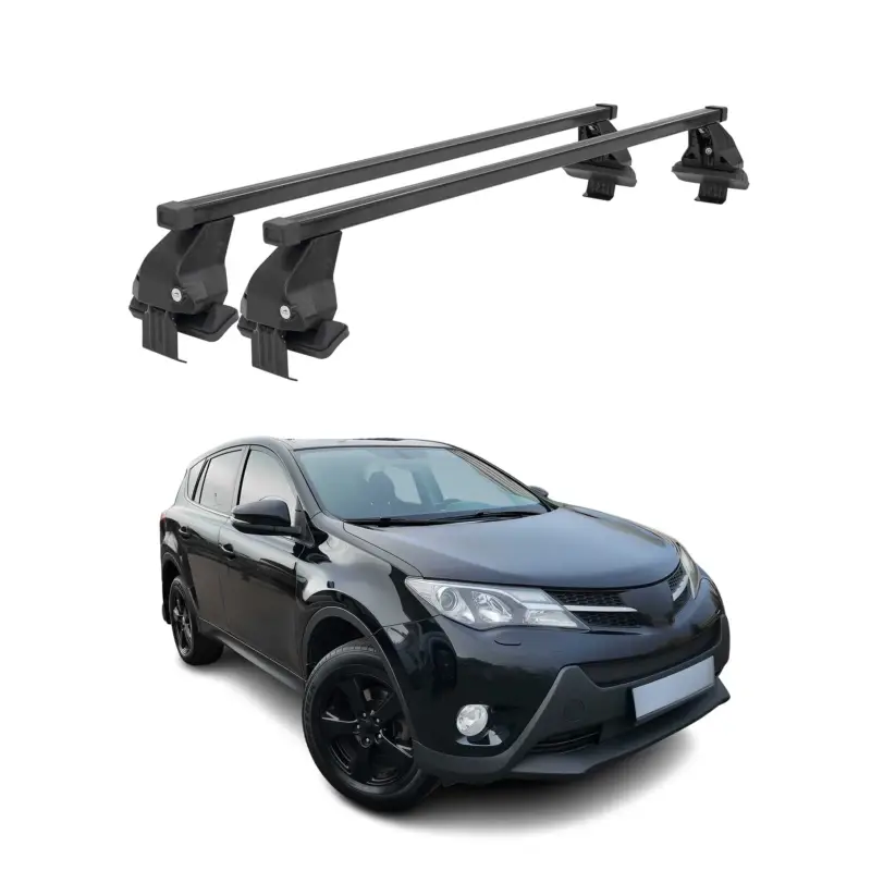 Sonderaktion Menabo Dachträger Grundtäger für Toyota RAV4 XA40 2012-2015 50kg Stahl Schwarz