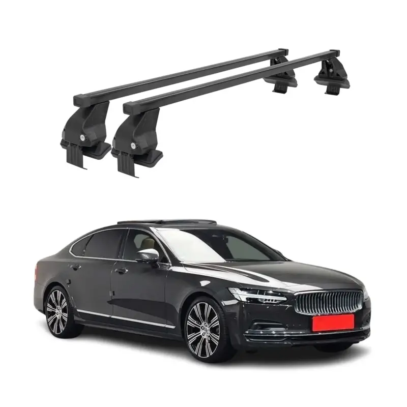 Direktkauf Menabo Dachträger Grundtäger für Volvo S90 2017-2025 50kg Stahl Schwarz 2 tlg