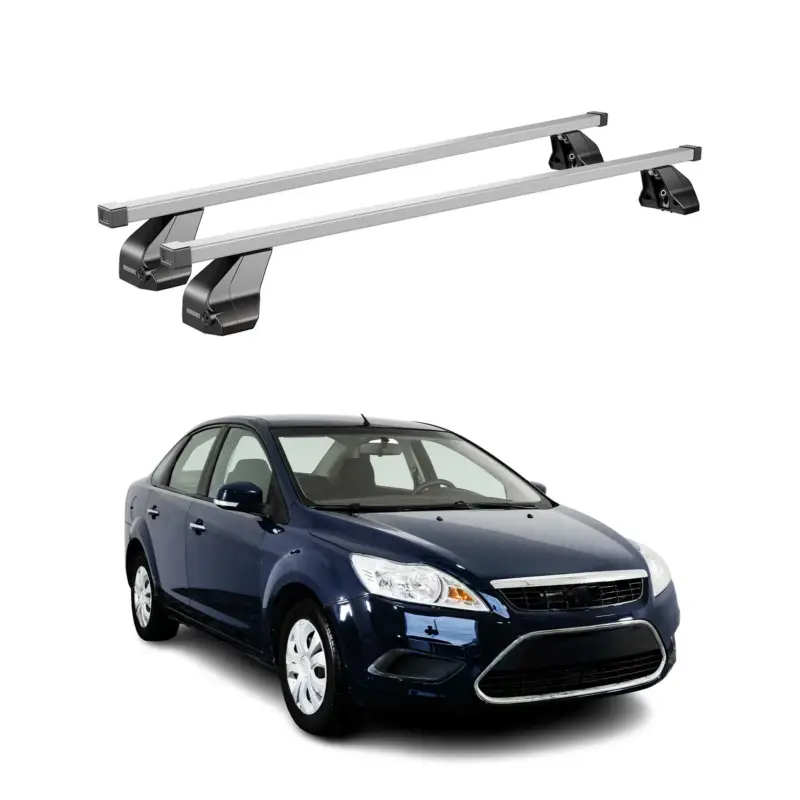 Sonderaktion Menabo Dachträger Grundtäger für Ford Focus 2004-2011 75kg Stahl Silber 2 tlg