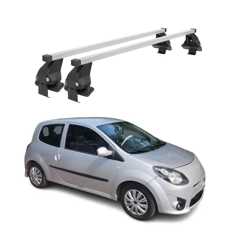 Menabo Dachträger Grundtäger für Renault Twingo mk2 2007-2014 50kg Stahl Grau 2x Nur Für Kurze Zeit