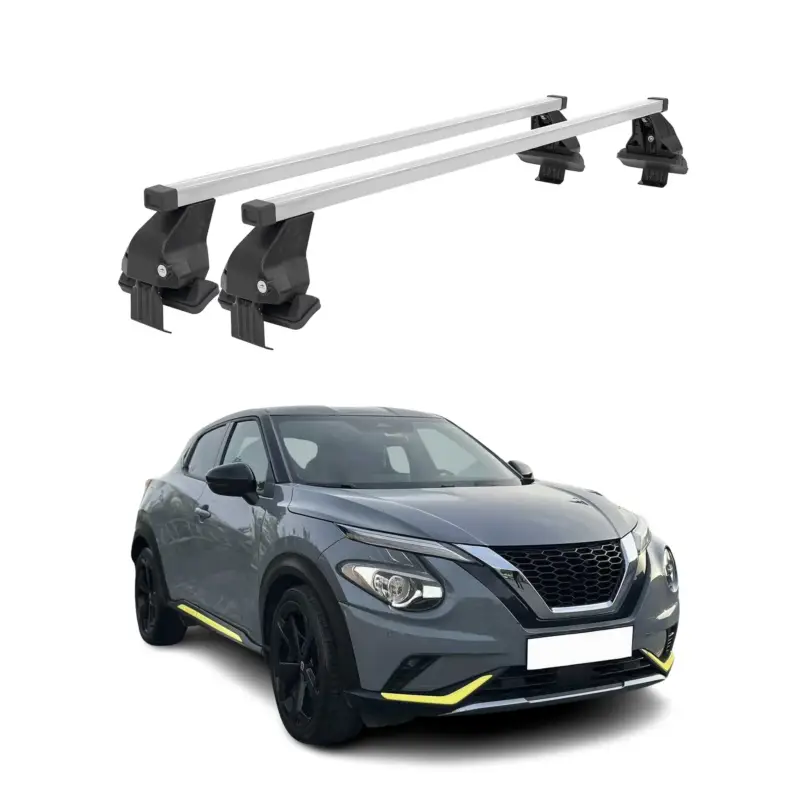 Neue Ware Menabo Dachträger Grundtäger für Nissan Juke 2019-2026 50kg Stahl Silber 2 tlg