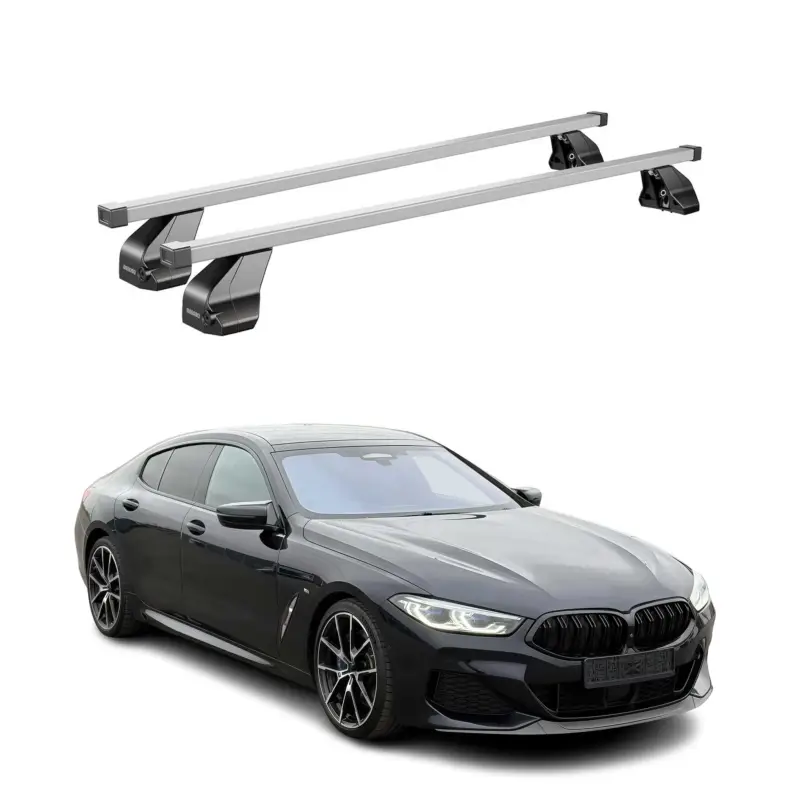 Menabo Dachträger für BMW 8er Gran Coupe G16 / Coupe G15 2018-26 Alu Schwarz 2x Direktkauf