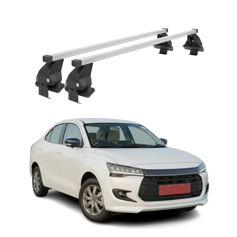 Beliebt Menabo Dachträger Grundtäger für Suzuki Dzire 2017-2021 50kg Stahl Silber 2 tlg