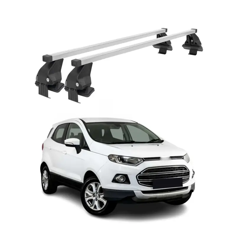 Sichere Zahlung Menabo Dachträger Grundtäger für Ford Ecosport 2014-2017 Pre-FL 50kg Silber 2x