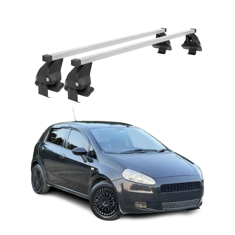 Menabo Dachträger für Fiat Grande Punto 2005-2012 5tür 50kg Stahl Silber 2x Aktuell