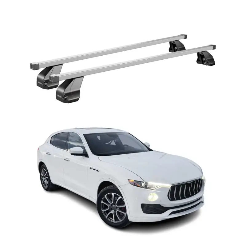 Menabo Dachträger Grundtäger für Maserati Levante 2016-2024 75kg Stahl Silber 2x Ausverkauf