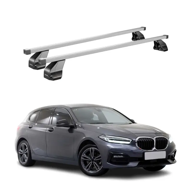 Menabo Dachträger Grundtäger für BMW 1er F40 2019-2024 75kg Stahl Silber 2 tlg Top-Angebot
