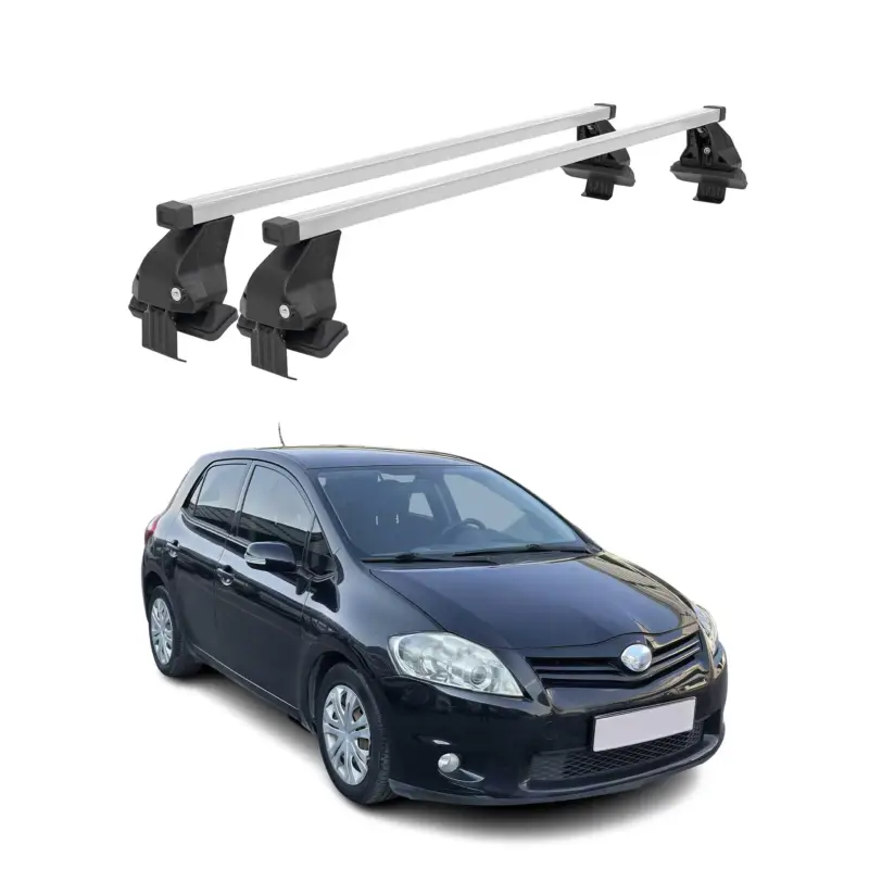 Beliebt Menabo Dachträger für Toyota Auris mk1 Schrägheck 2006-2012 50kg Stahl Silber 2x