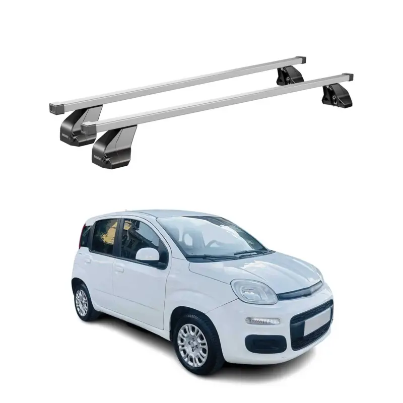 Direkt Vom Hersteller Menabo Stahl Dachträger Gepäckträger für Fiat Panda 2012-2026 Stahl Silber 2tlg