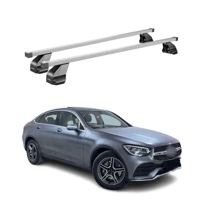 Menabo Dachträger Grundtäger für Mercedes GLC C253 2020-2022 75kg Stahl Grau 2x Ausverkauf