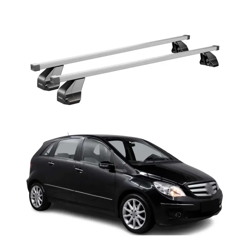 Direktkauf Menabo Dachträger für Mercedes B Klasse W245 2005-2011 75kg Stahl Silber 2x