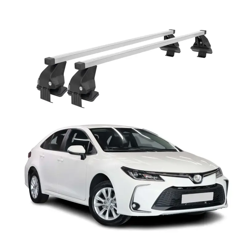 Echt Menabo Dachträger Grundtäger für Toyota Corolla Limo 2019-2026 50kg Stahl Silber