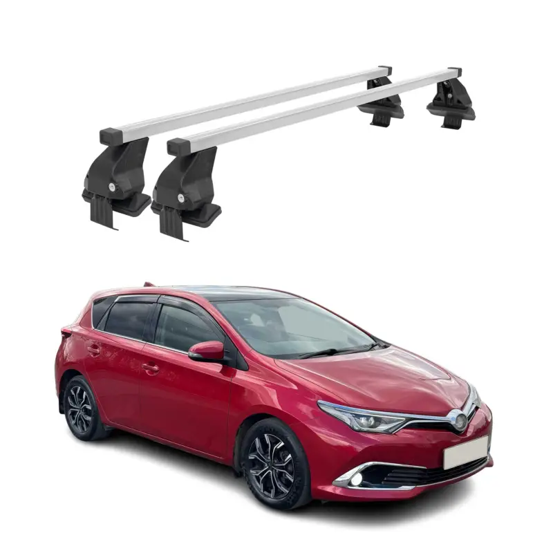 Knallerangebot Menabo Dachträger Grundtäger für Toyota Auris mk2 2012-2018 50kg Stahl Silber 2x