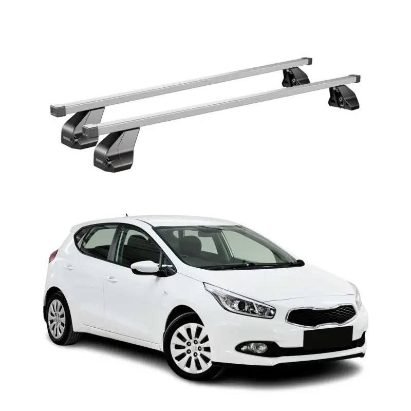 Menabo Dachträger Grundtäger für Kia Ceed 2012-2018 75kg Stahl Silber 2 tlg Sofort Bestellen