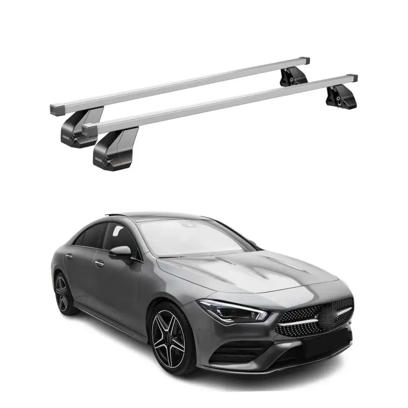 Saisonangebot Menabo Dachträger Grundtäger für Mercedes CLA C118 2019-2026 75kg Stahl Grau 2x