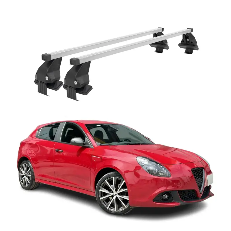 Bestseller Menabo Dachträger Grundtäger für Alfa Romeo Giulietta 2010-2020 50kg Silber 2x