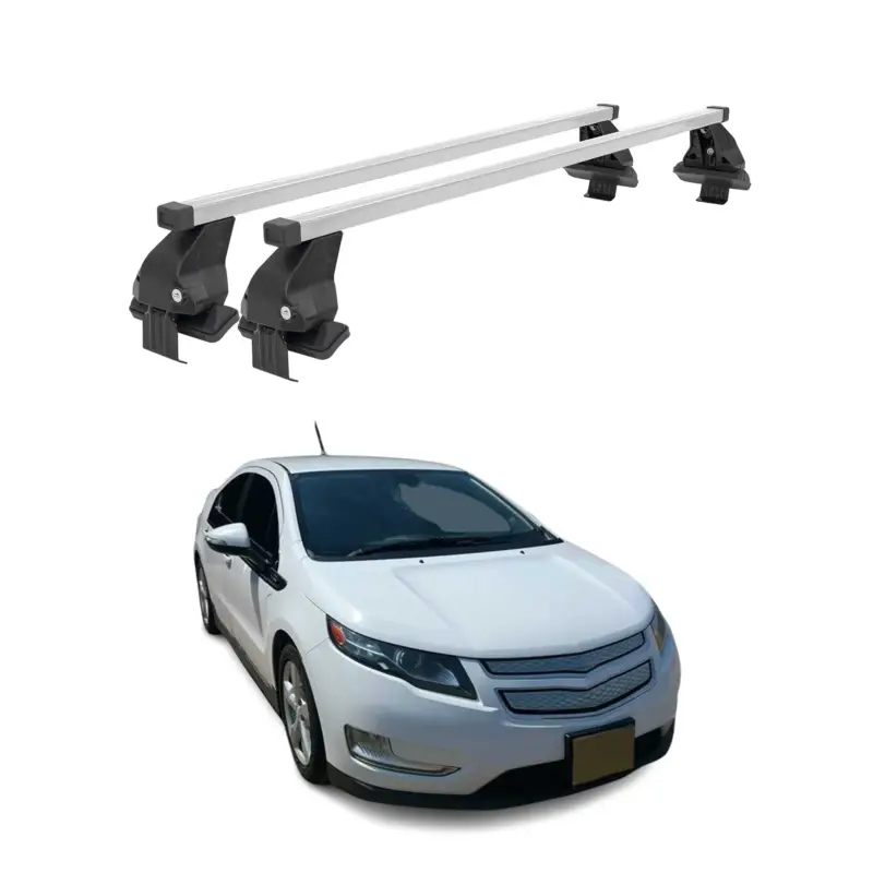 Menabo Dachträger Grundtäger für Chevrolet Volt 2011-2015 50kg Stahl Silber 2x Preisreduziert