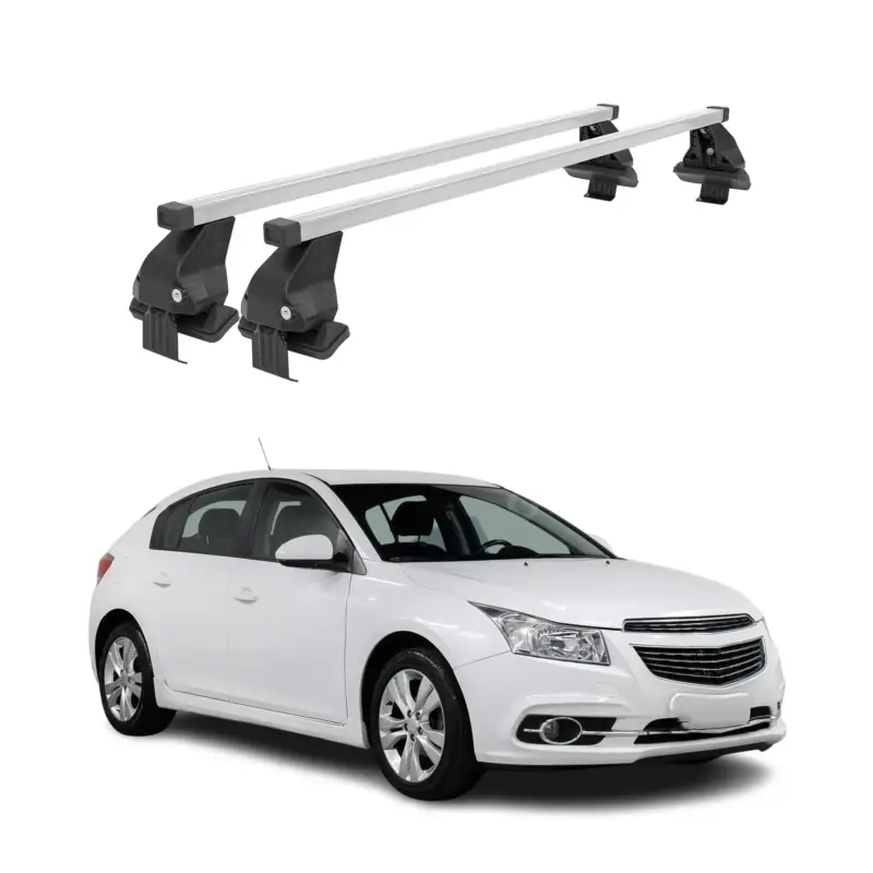 Menabo Dachträger für Chevrolet Cruze 2009-2016 Schrägheck 50kg Stahl Silber 2x Top-Angebot
