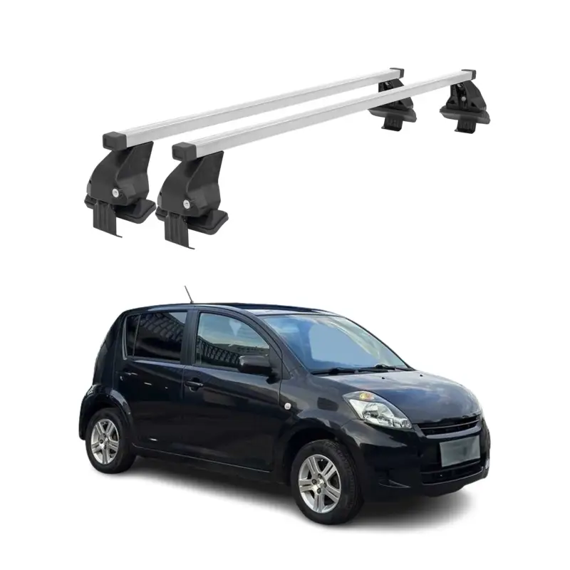 Menabo Dachträger Grundtäger für Daihatsu Sirion M300 2005-2010 50kg Silber 2x Günstig