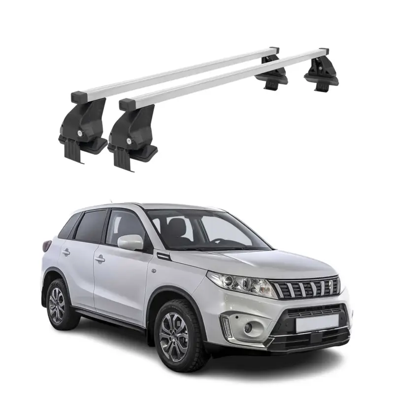 Menabo Dachträger für Suzuki Vitara mk4 2015-2026 50kg Stahl Silber 2x Mega-Angebot