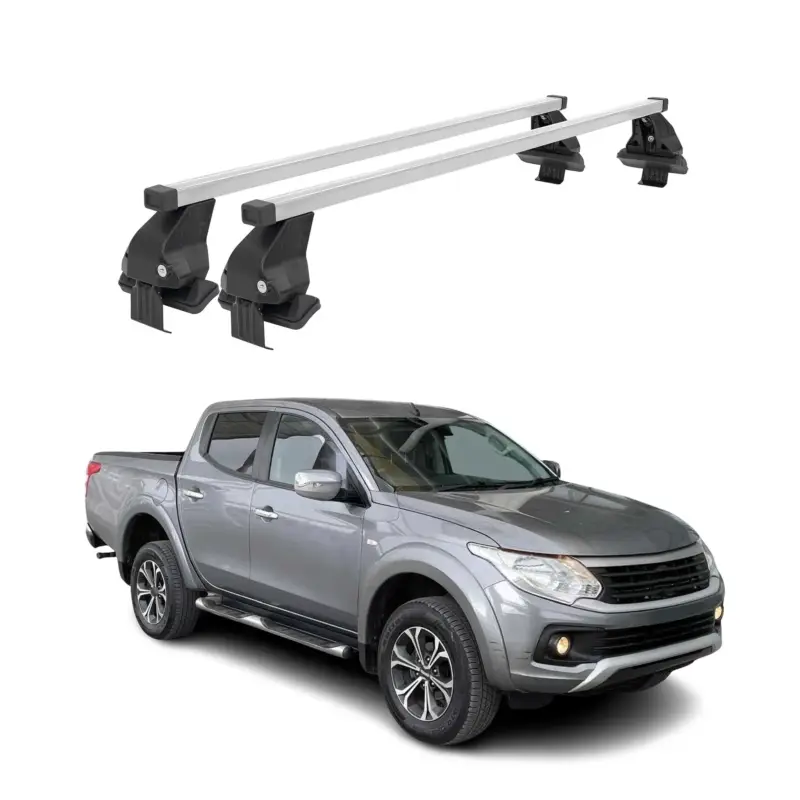 Nur Für Kurze Zeit Menabo Dachträger Grundtäger für Fiat Fullback 2016-2019 50kg Stahl Silber 2 tlg
