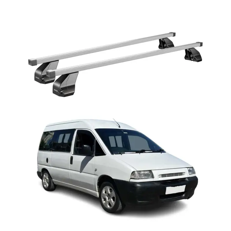 Preis Gesenkt Menabo Dachträger Grundtäger für Peugeot Expert 1995-2007 75kg Stahl Silber 2x