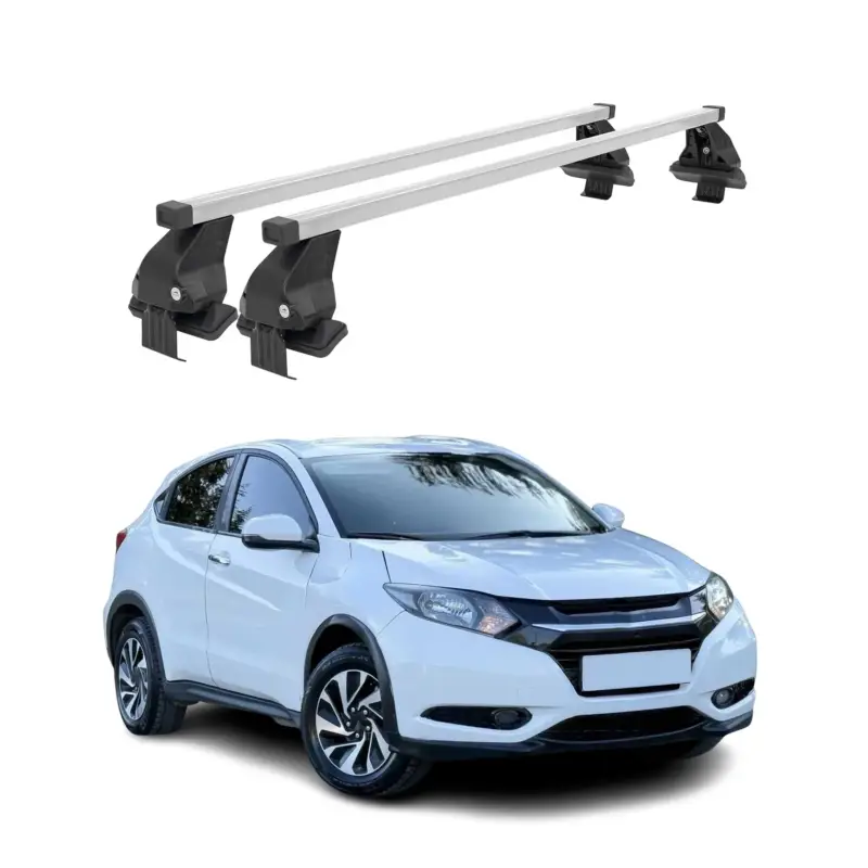 Menabo Dachträger Grundtäger für Honda HR-V 2015-2021 50kg Stahl Silber 2 tlg Echt