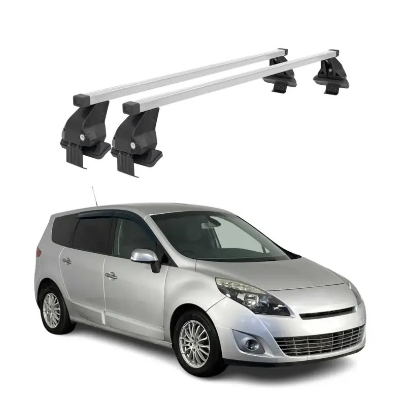 Direkt Vom Hersteller Menabo Dachträger für Renault Scenic mk3 2009-2013 Pre-FL 50kg Stahl Silber 2x