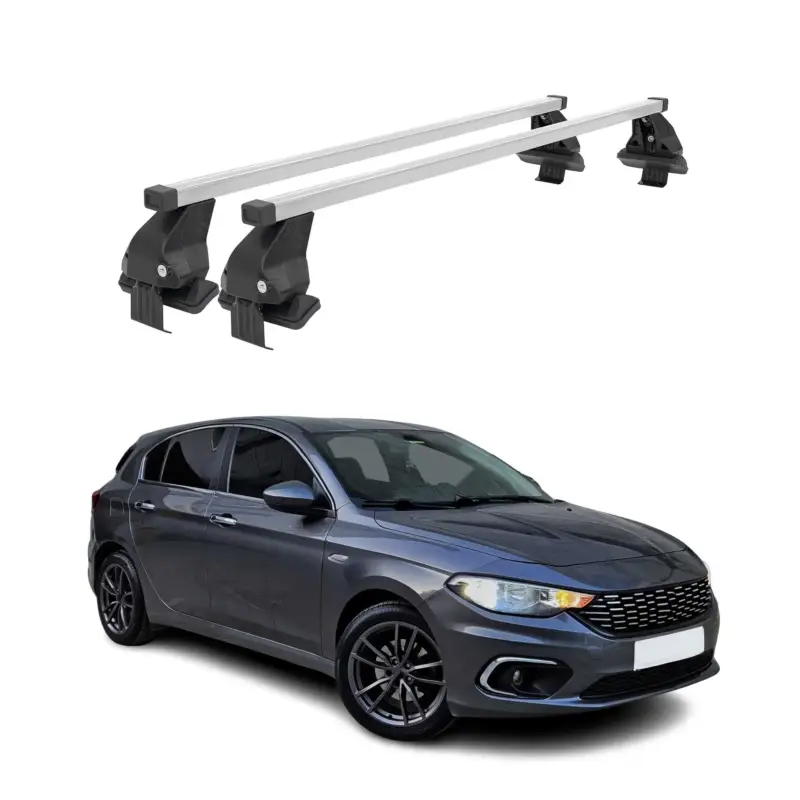 Menabo Dachträger Grundtäger für Fiat Tipo Schrägheck 2015-2026 50kg Silber 2x Markenware