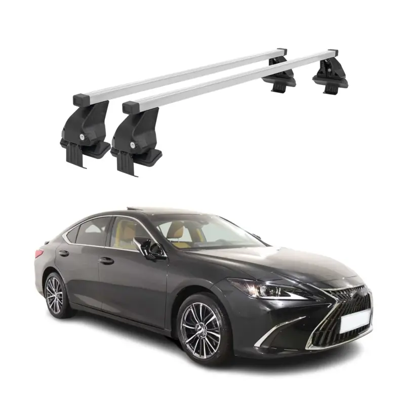 Markenprodukt Menabo Dachträger Grundtäger für Lexus ES XZ10 2019-2025 50kg Stahl Silber 2 tlg