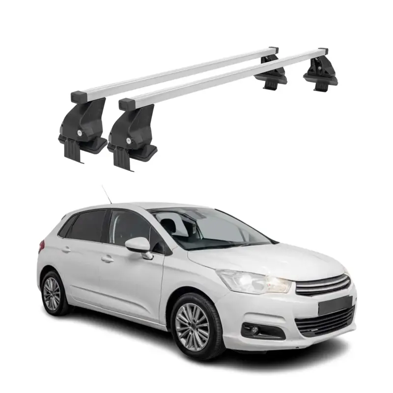 Menabo Dachträger Grundtäger für Citroen C4 2010-2018 50kg Stahl Silber 2 tlg Bestseller