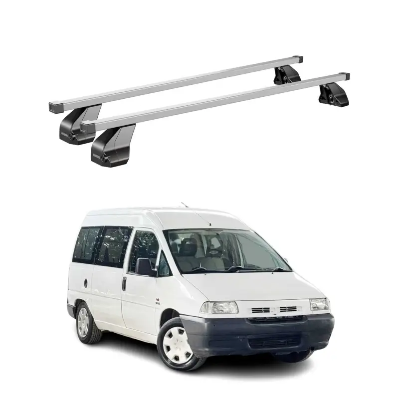 Wochenendangebot Menabo Dachträger Grundtäger für Fiat Scudo 1996-2007 75kg Stahl Silber 2 tlg