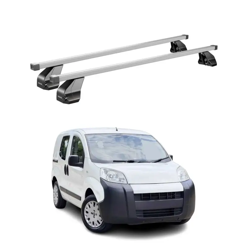 Jetzt Kaufen Menabo Dachträger Grundtäger für Citroen Nemo 2008-2017 75kg Stahl Silber 2 tlg
