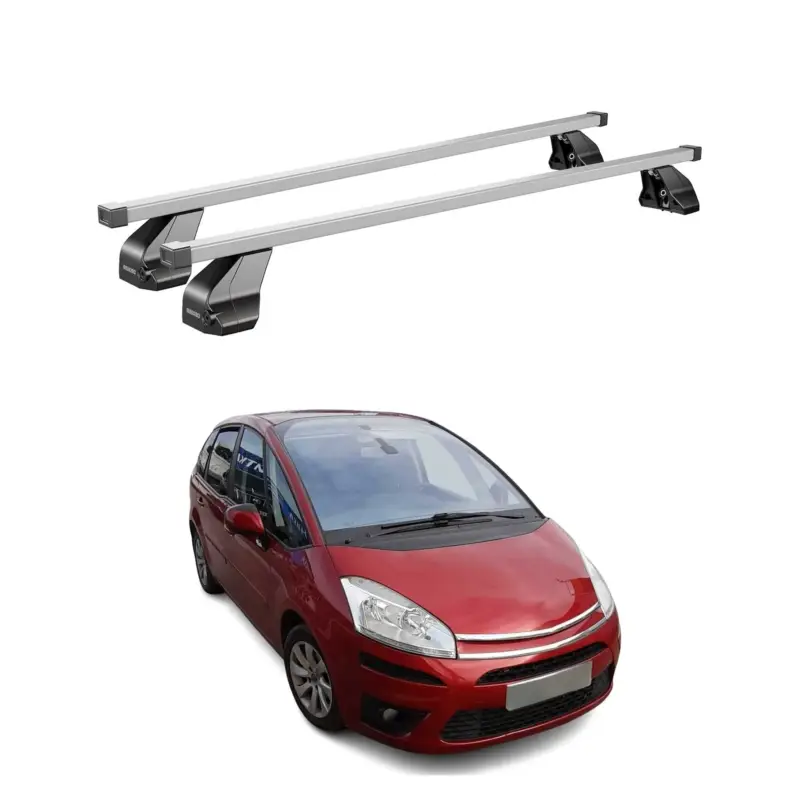 Menabo Dachträger Grundtäger für Citroen C4 Picasso 2006-2013 75kg Stahl Grau 2x Saisonangebot