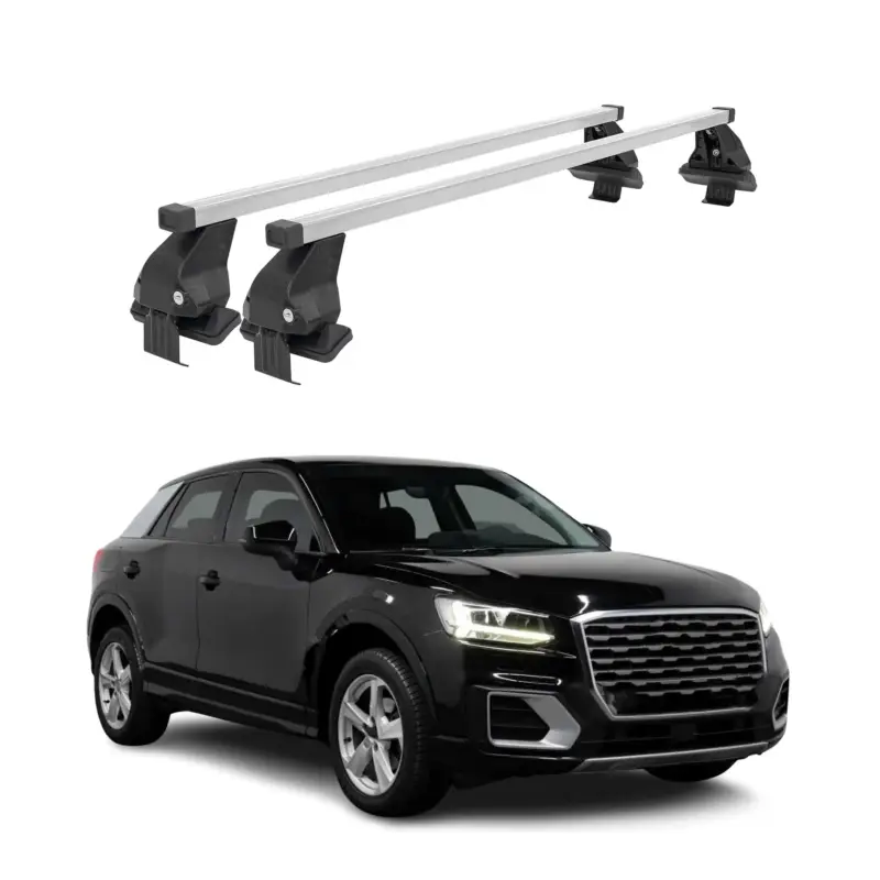 Bestseller Menabo Dachträger Grundtäger für Audi Q2 2017-2026 50kg Stahl Silber 2 tlg