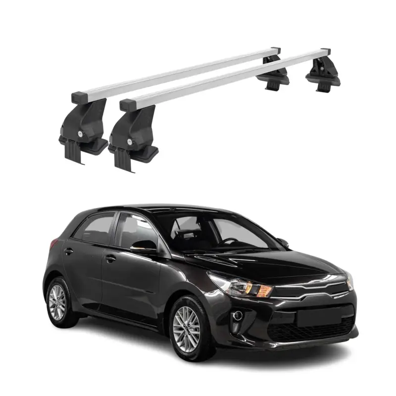 Menabo Dachträger Grundtäger für Kia Rio Schrägheck 2017-2026 50kg Stahl Grau 2x Sofort Bestellen