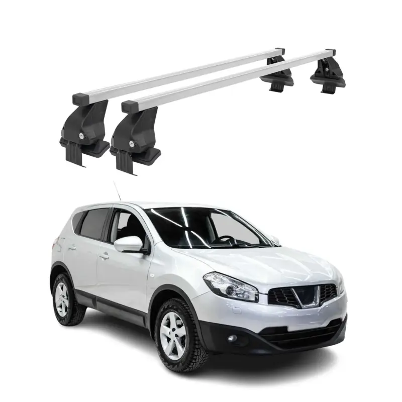 Jetzt Kaufen Menabo Dachträger Grundtäger für Nissan Qashqai J10 2006-2014 50kg Stahl Grau 2x