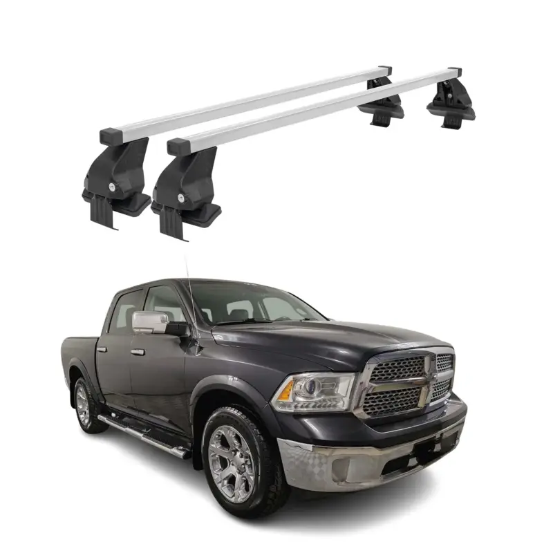 Online Kaufen Menabo Dachträger Grundtäger für RAM 1500 2009-2018 50kg Stahl Silber 2 tlg