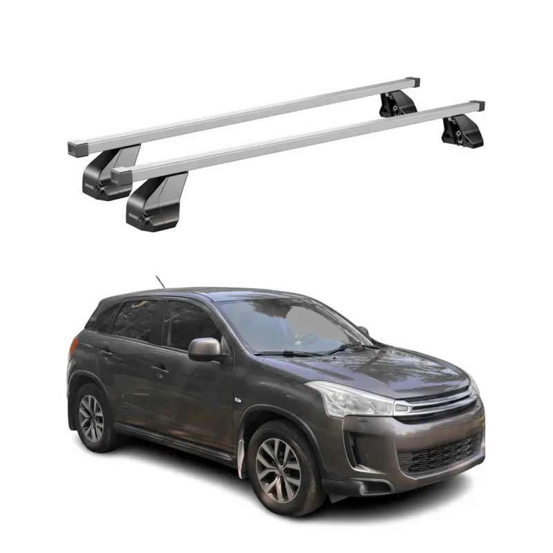 Top-Seller Menabo Dachträger Grundtäger für Citroen C4 Aircross 2012-2017 75kg Stahl Silber