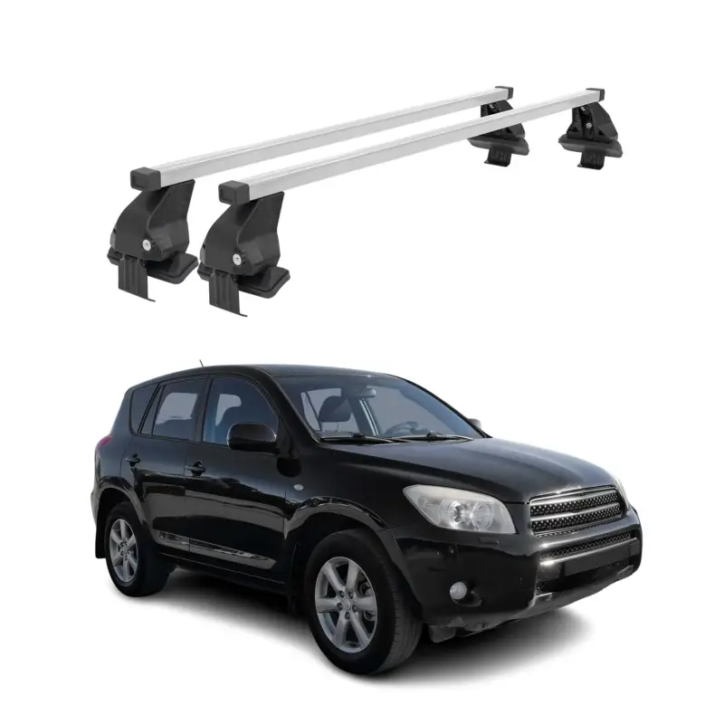 Sonderaktion Menabo Dachträger Grundtäger für Toyota RAV4 XA30 2005-2012 50kg Stahl Silber 2x