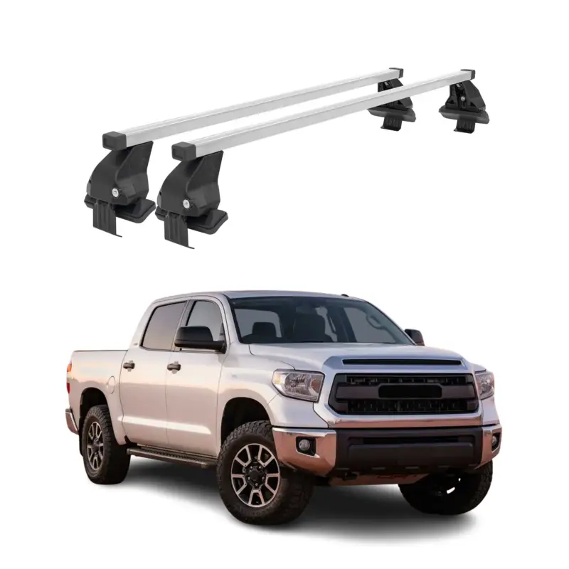 Schnäppchen Menabo Dachträger für Toyota Tundra CrewMax mk2 2014-2021 FL 50kg Stahl Grau 2x