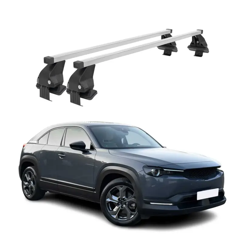 Menabo Dachträger Grundtäger für Mazda CX-30 2020-2026 50kg Stahl Silber 2 tlg Preisknaller