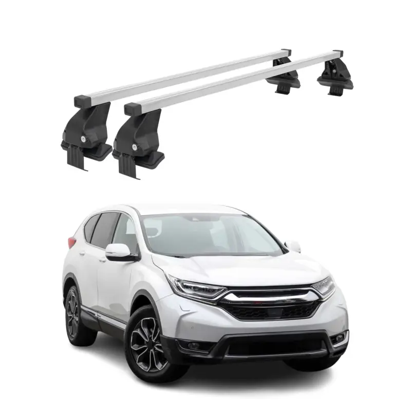 Menabo Dachträger Grundtäger für Honda CR-V mk5 2017-2022 50kg Stahl Silber 2x Neue Kollektion